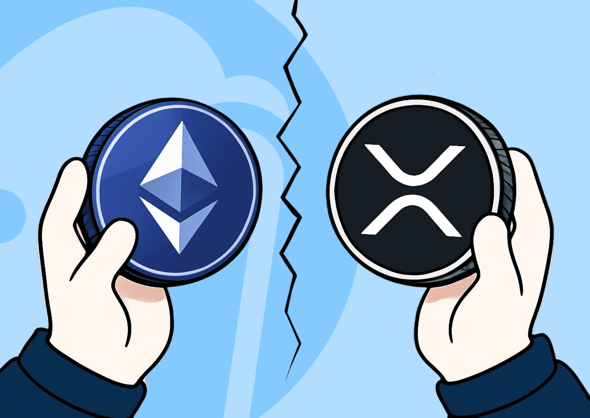 Image for Which Coin Will Go To a Trillion - ETH or XRP?